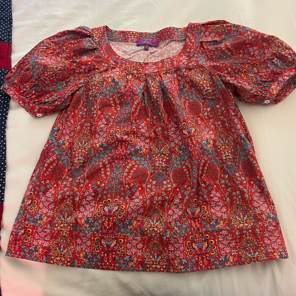 Tuckernuck Liberty print fabric top